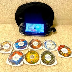 PSP portable PlayStation with 8 games included